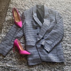 Express grey and black blazer